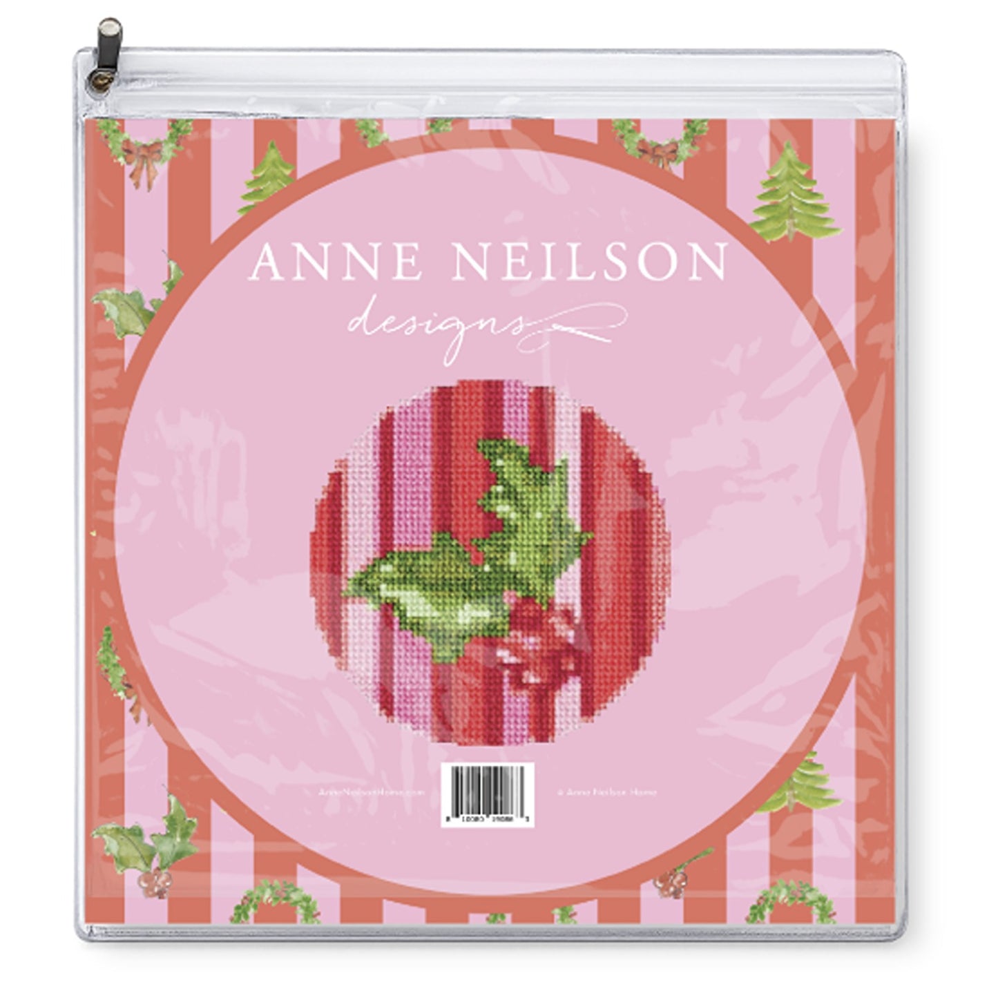 Tidings (Holly) Beginner Needlepoint Kit