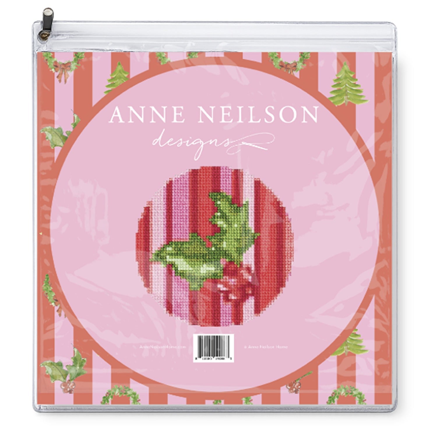 Tidings (Holly) Beginner Needlepoint Kit
