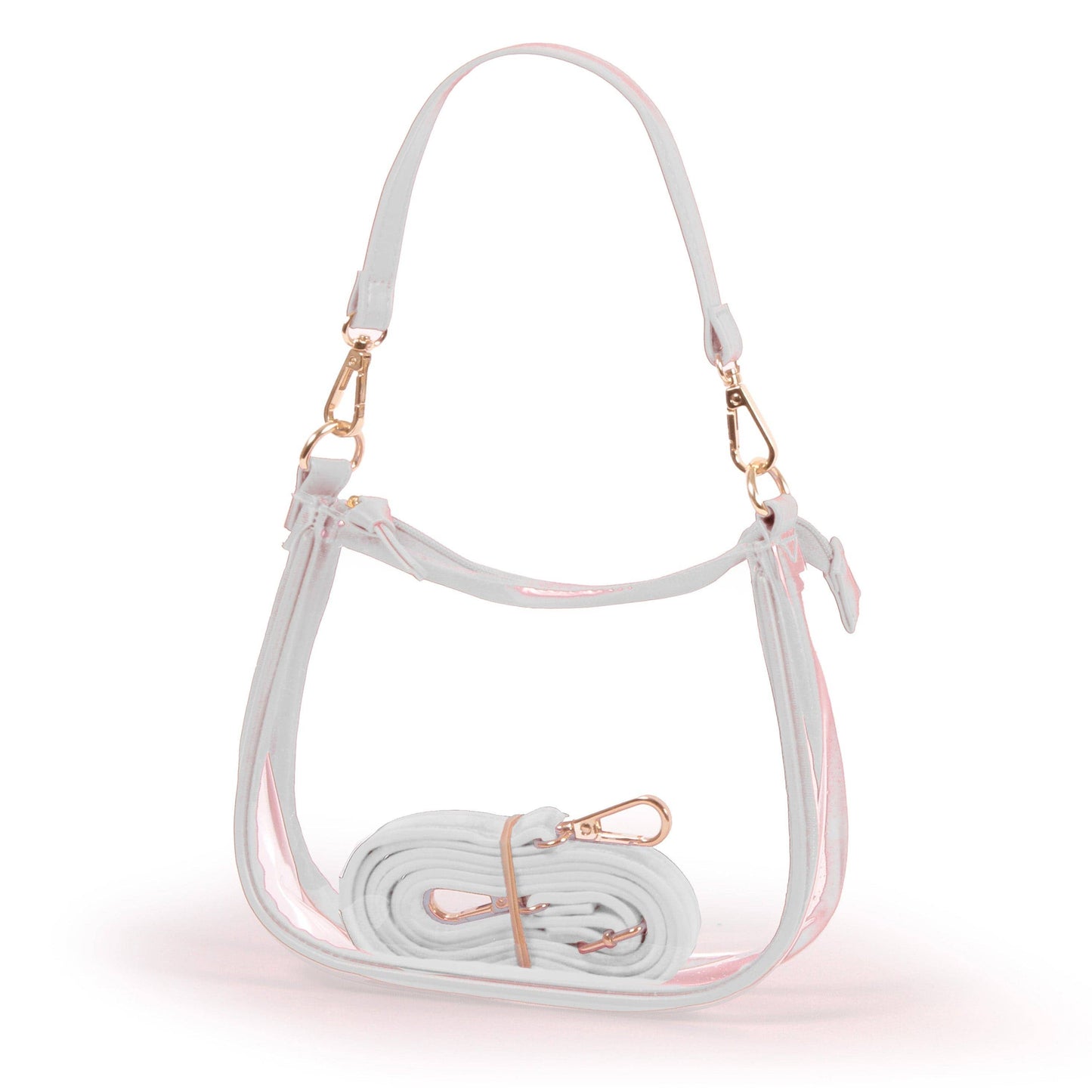 Sara Clear Purse - White