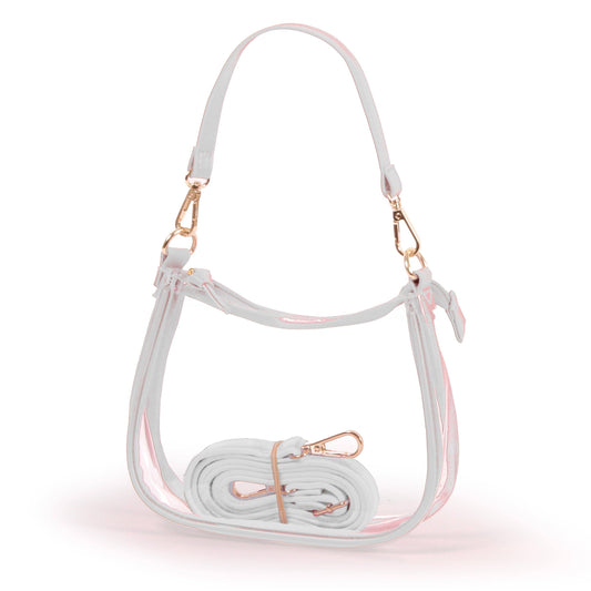 Sara Clear Purse - White