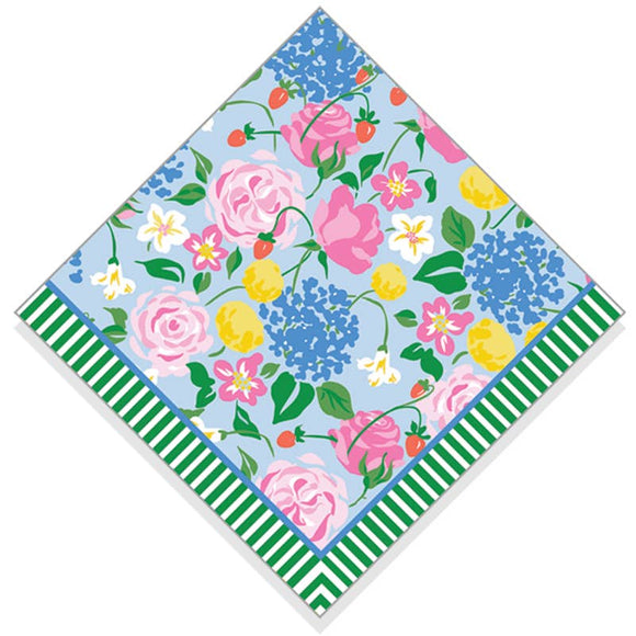 Cocktail Napkins | Strawberry Floral