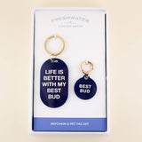 Best Bud Keychain & Pet Tag Gift Set