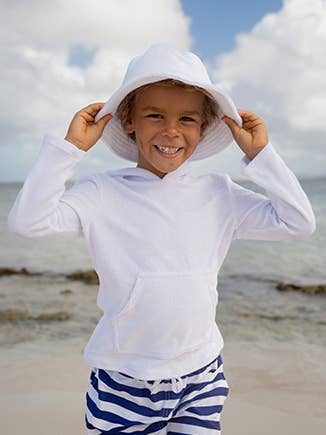UPF 50+  Kids Terry Beach Bucket Hat