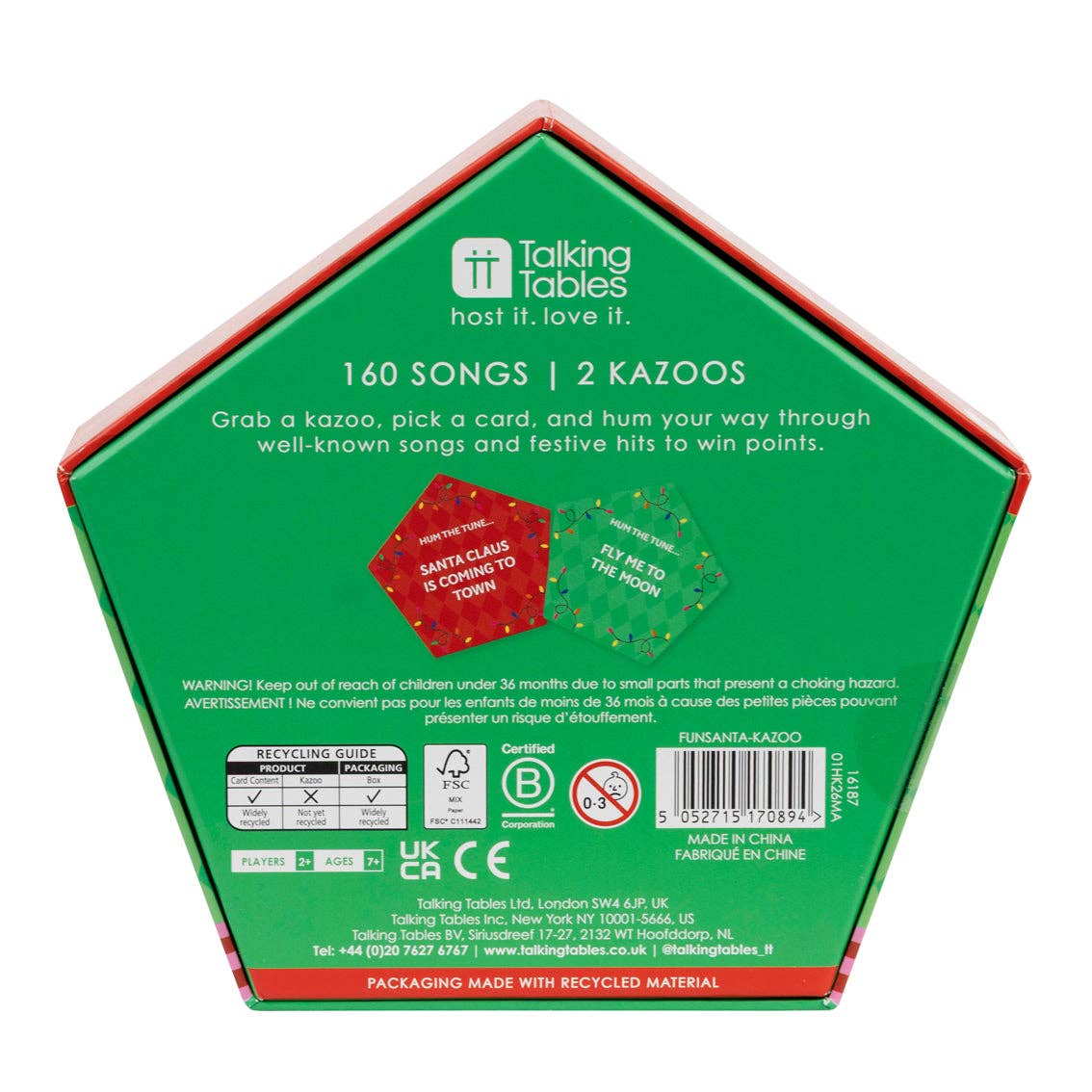 Santa Kazoo Karaoke Game - 6 Pack Display | Christmas Game |
