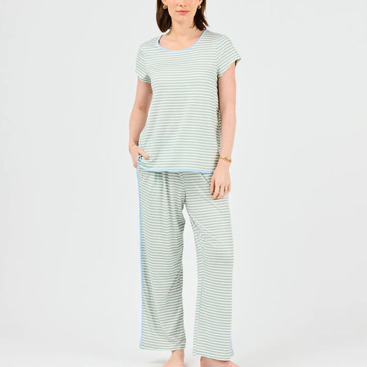 Pant Set Melody Green Stripe