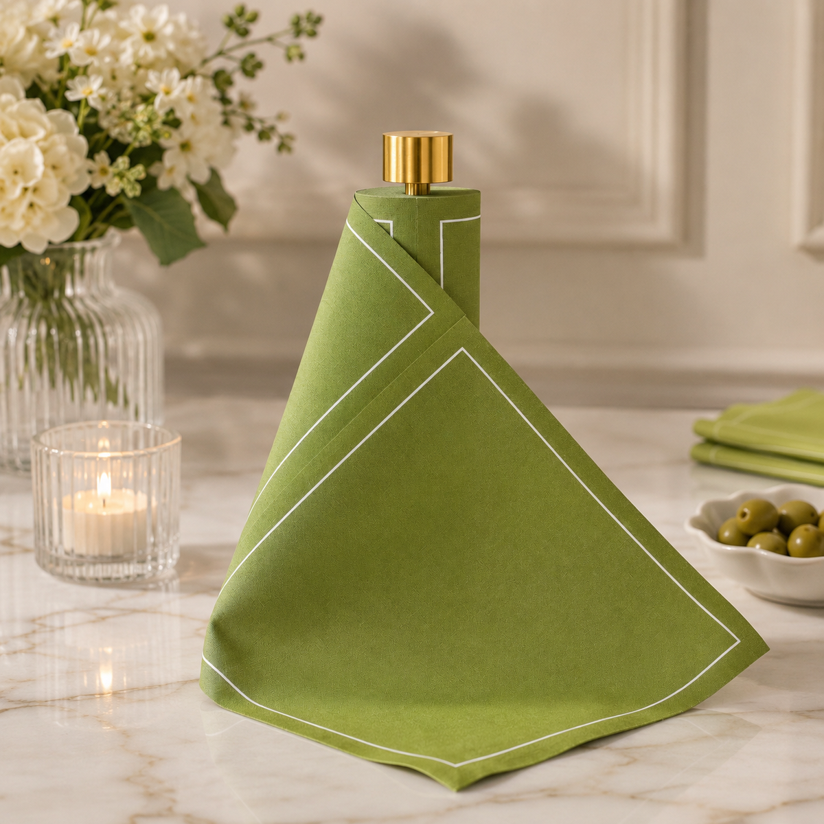 Olive Party Napkins