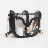 Clear Transparent Saddle Bag