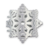 Flat Hair Clip | Medium | Snowflake