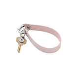 Wristlet Keychain - Pink Leather Loop