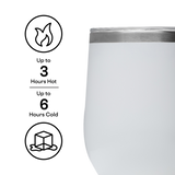 Stemless - 12oz Gloss White