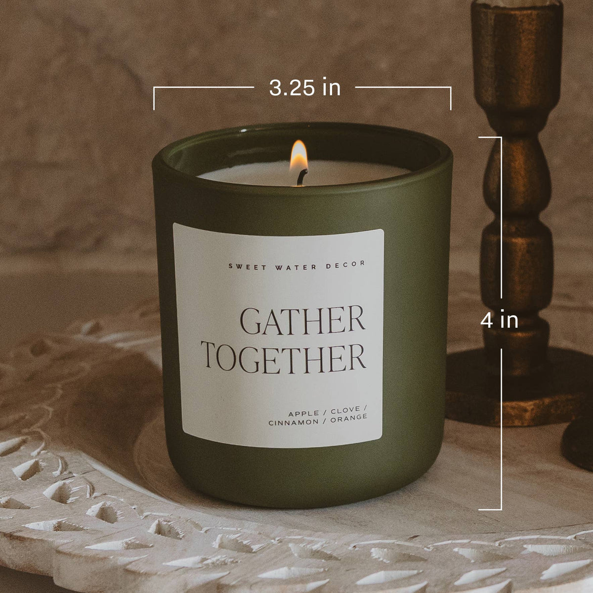 Merry and Bright 15 oz Soy Candle, Matte Jar - Gifts