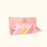 Cheers wine glass & bath salt trio