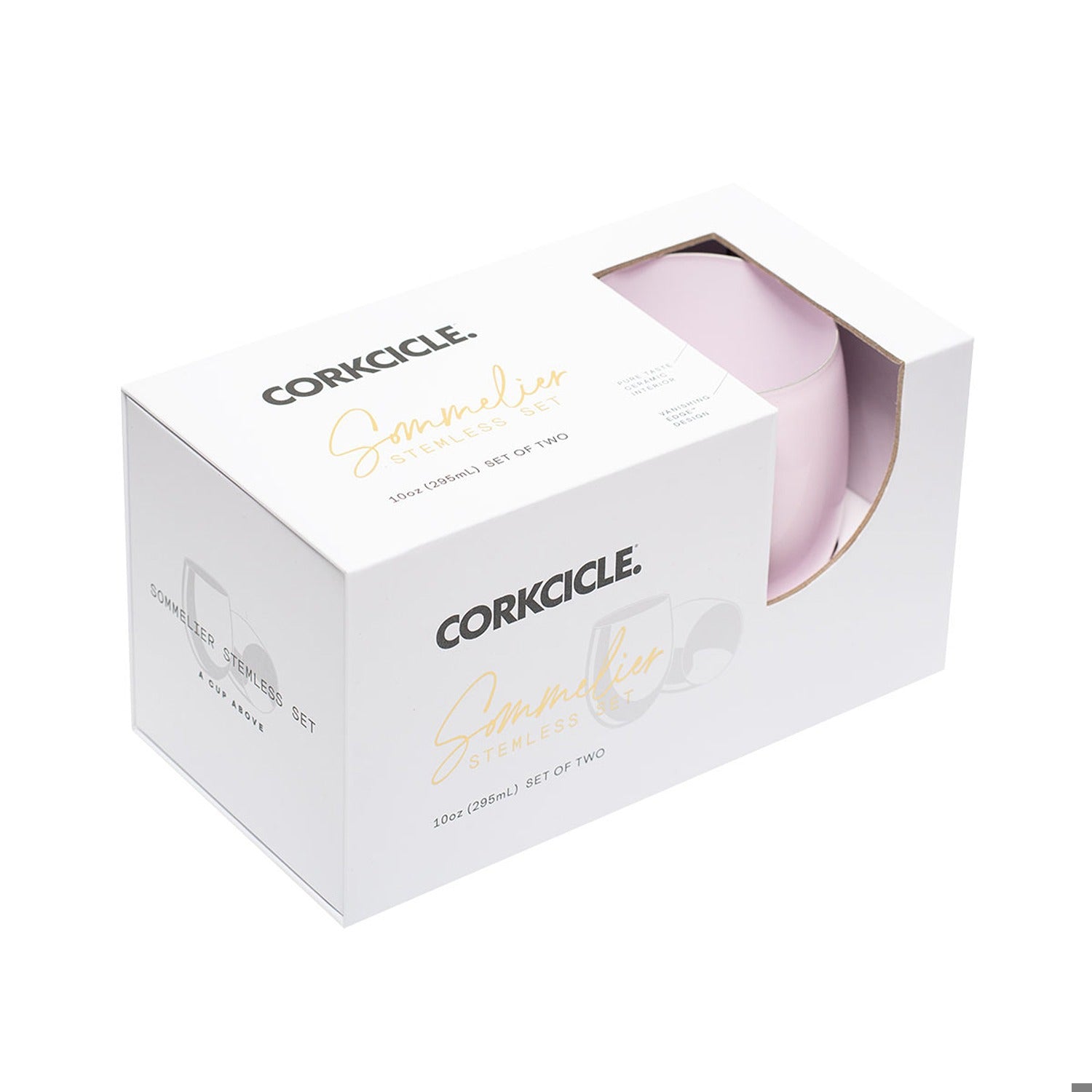 Sommelier Stemless - Double Pack - Gloss Pink