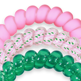 Spiral Hair Coils | Large | Merry Pinkmas Hair Ties