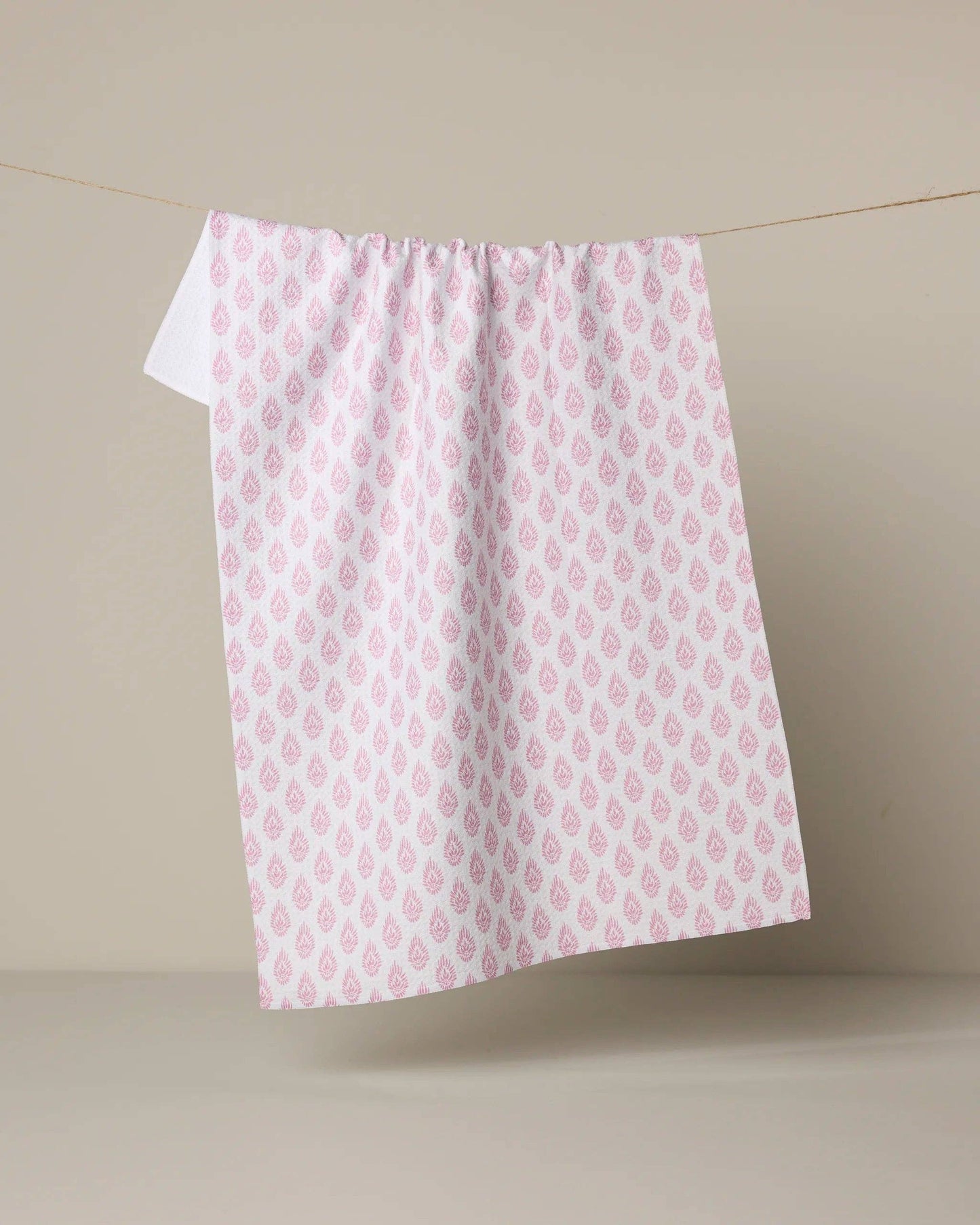 Pink Poppy Tea Towel