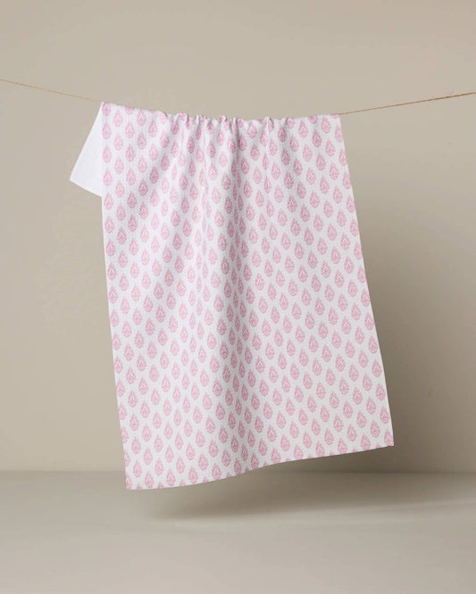 Pink Poppy Tea Towel