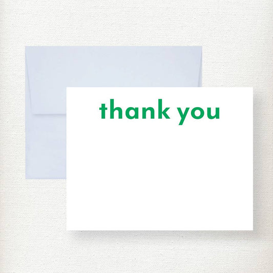 Bold San Serif Thank You Note Card