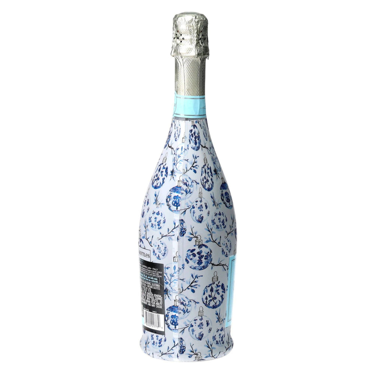 Limited Edition Blue Ornaments Prosecco Bottle Wrap