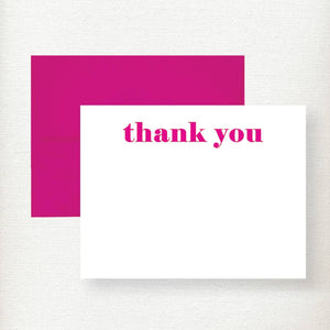 Bold Serif Thank You Note Card