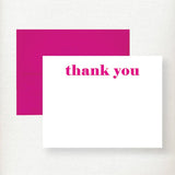 Bold Serif Thank You Note Card