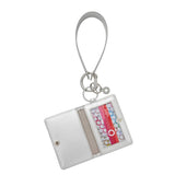 Wristlet Keychain - Silver Leather Loop