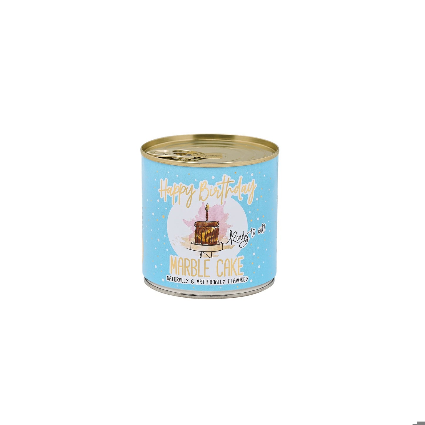 Cancake Happy Birthday Marble Cake blue