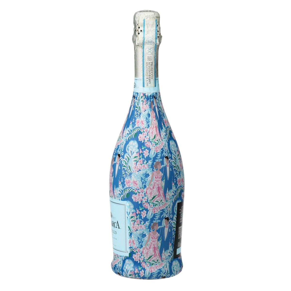 Preppy Bride & Groom Prosecco Bottle Wrap