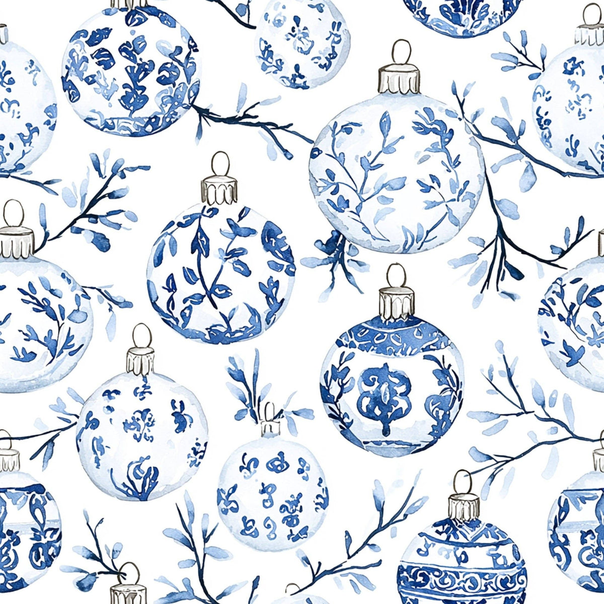 Limited Edition Blue Ornaments Prosecco Bottle Wrap