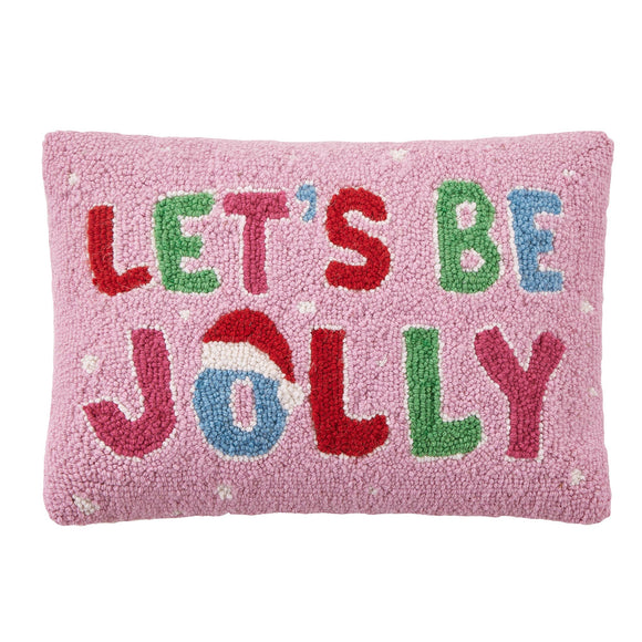 Let's Be Jolly Hook Pillow