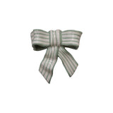 Stoneware Striped Bow Décor/Wall Hanging (Hangs or Sits)