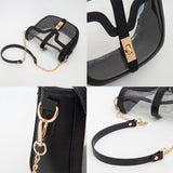 Clear Transparent Saddle Bag