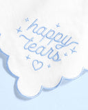 Happy Tears Handkerchief - embroidered handkerchief