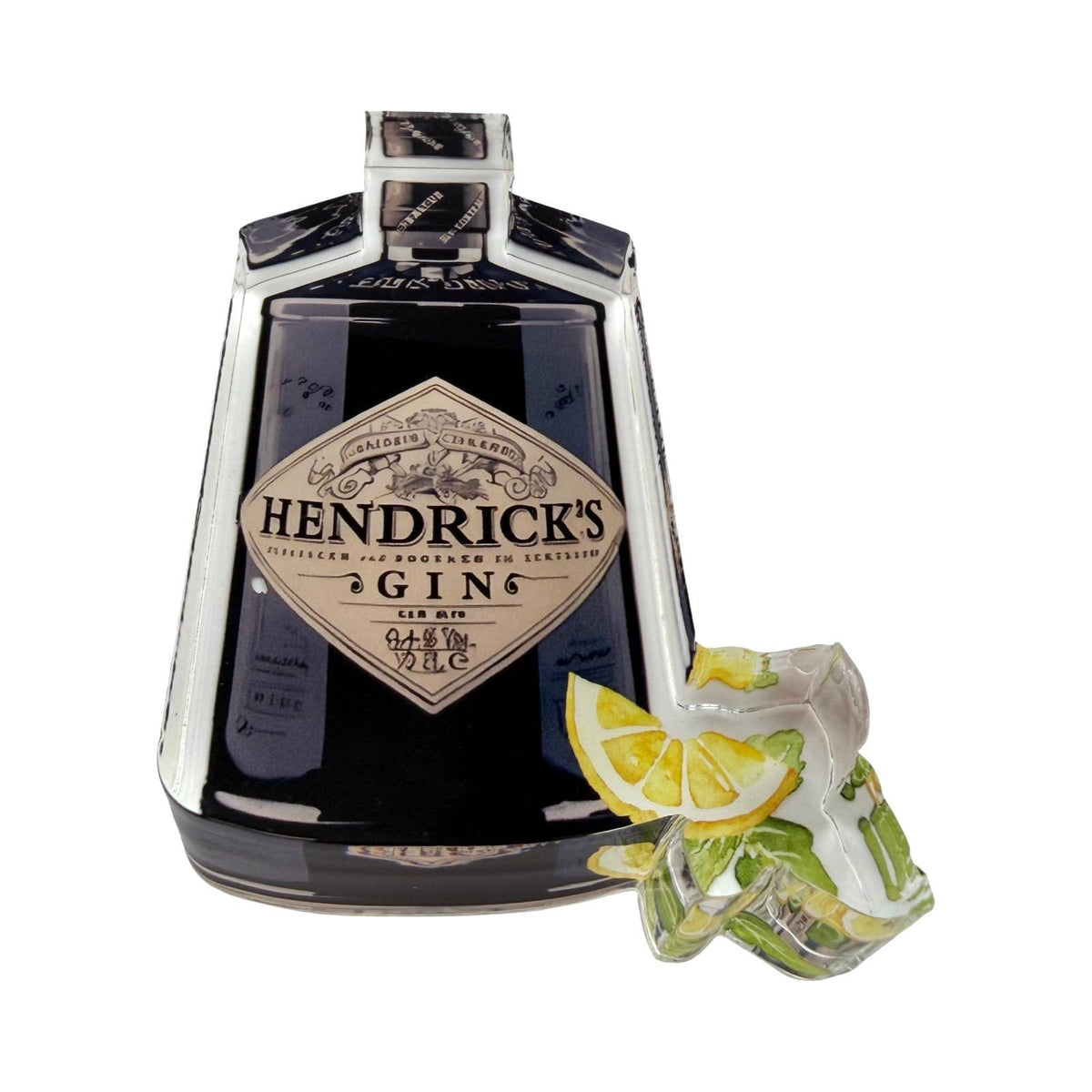 Acrylic Napkin Weight, Lemon Cocktail