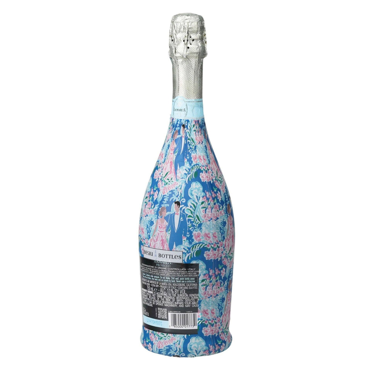 Preppy Bride & Groom Prosecco Bottle Wrap