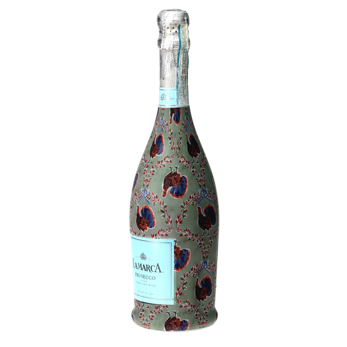 Autumn Turkey Trellis Prosecco Bottle Wrap