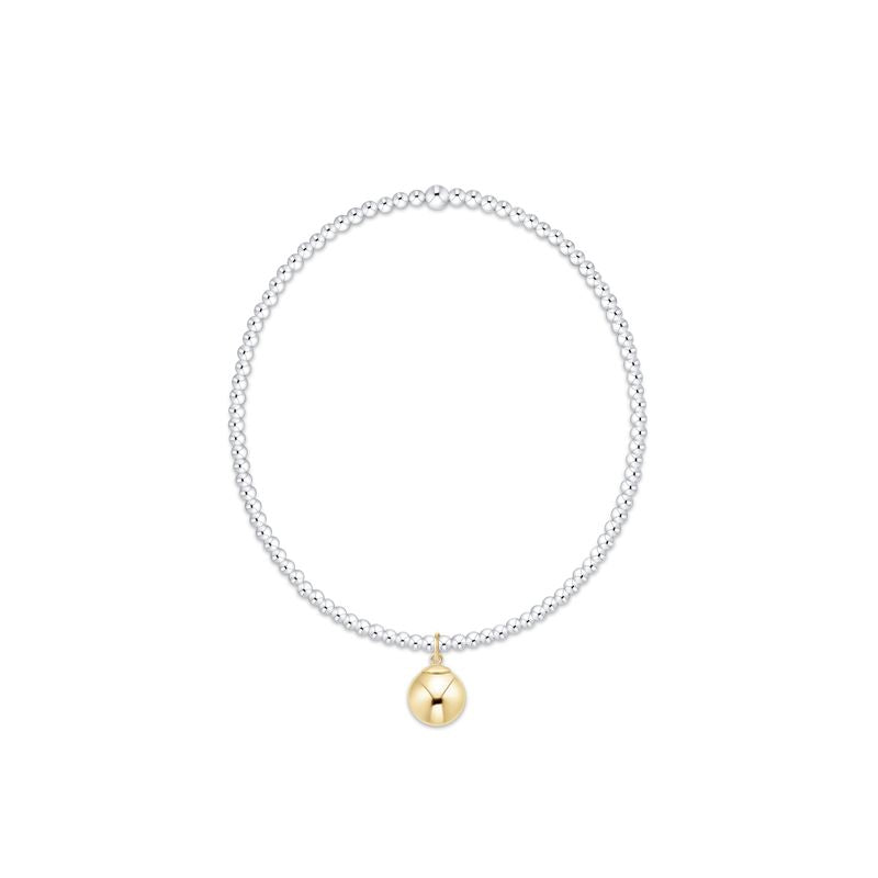 Classic Mixed Metal 2mm Bracelet - Classic Gold 8mm
