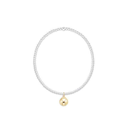 Classic Mixed Metal 2mm Bracelet - Classic Gold 8mm