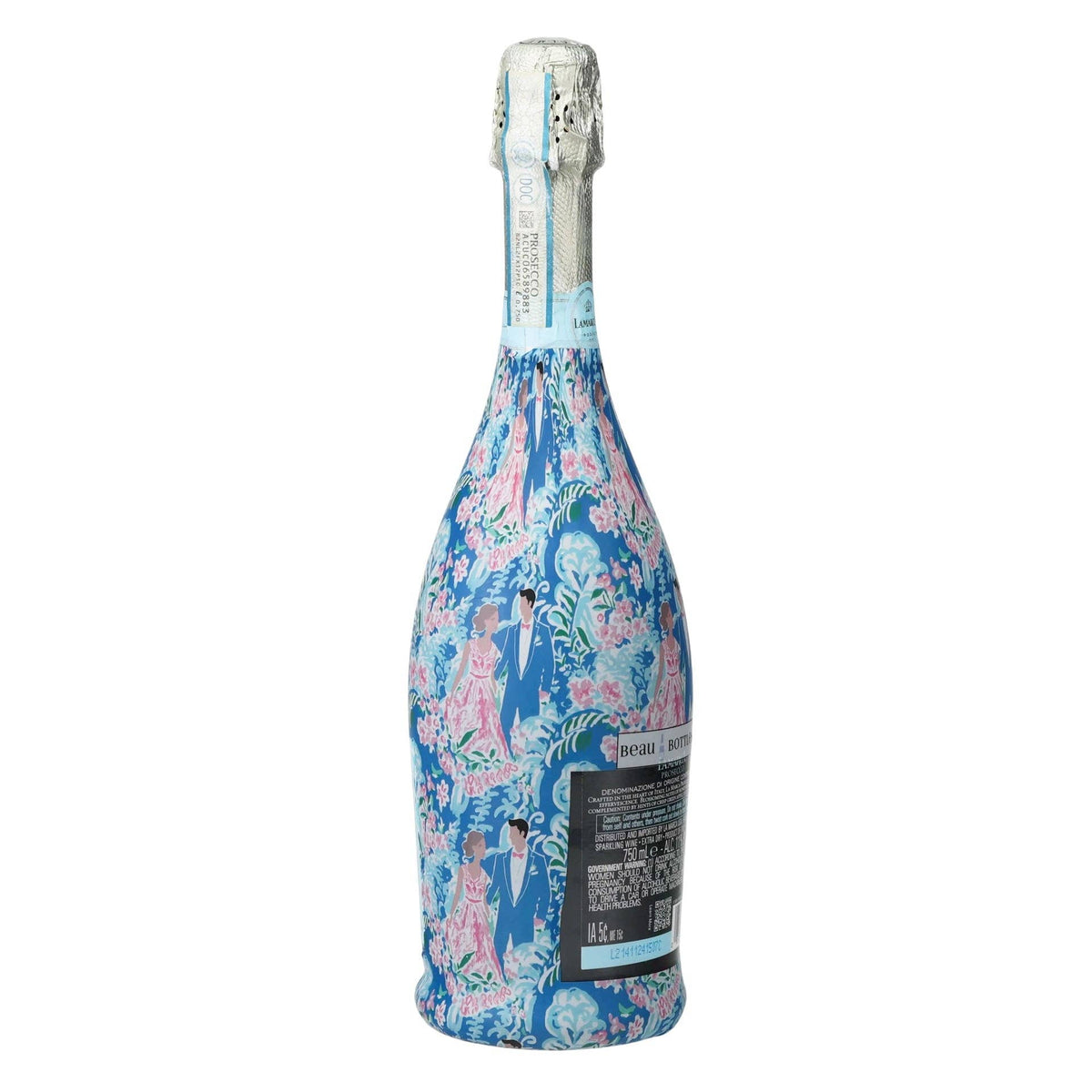 Preppy Bride & Groom Prosecco Bottle Wrap