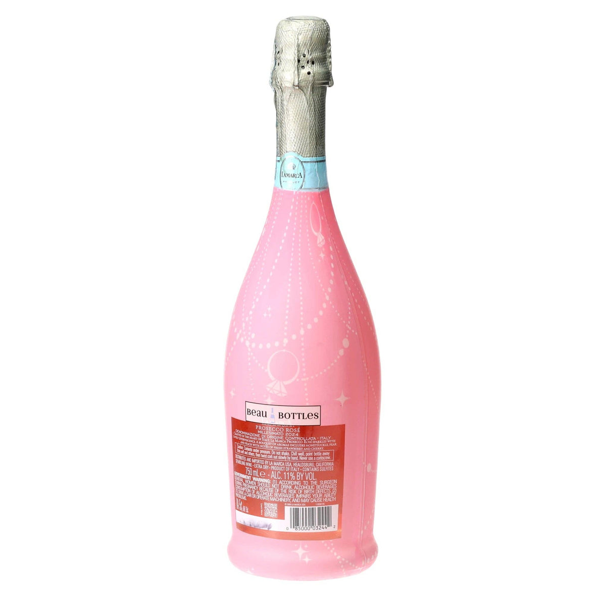 Pink Pearls & Prosecco Prosecco Bottle Wrap