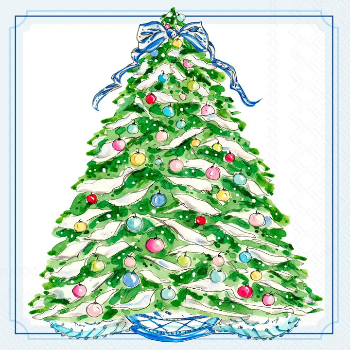 Cocktail Napkins 20ct Boxwood Ornaments