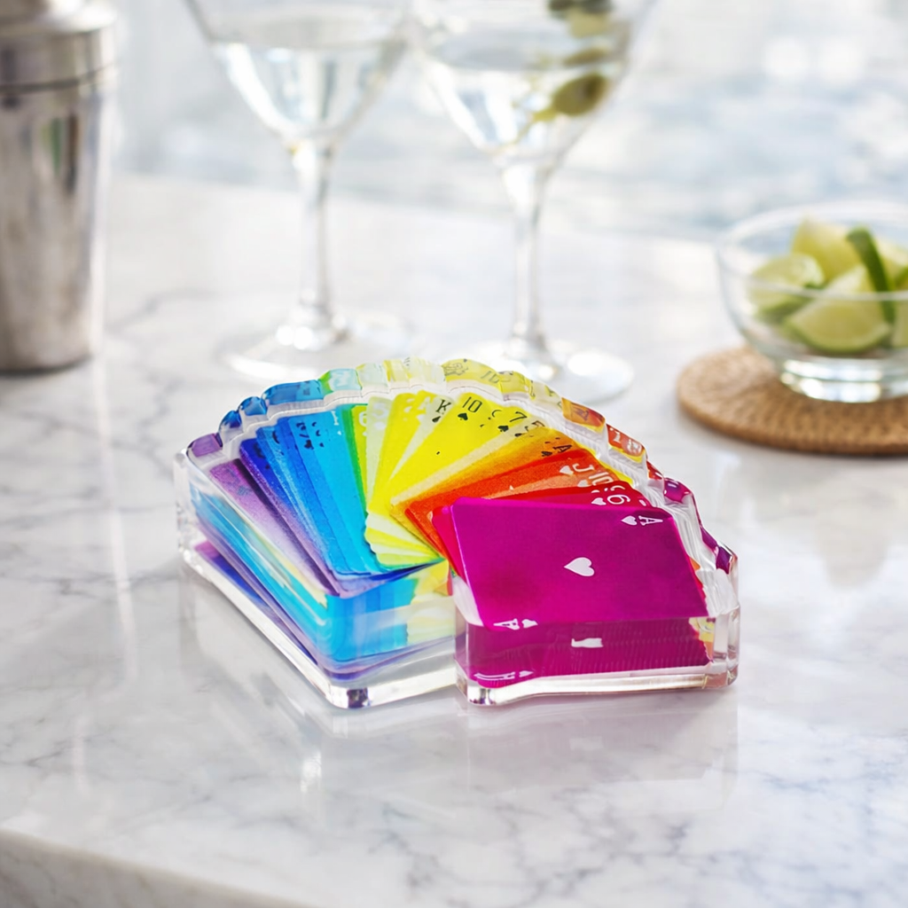 Acrylic Napkin Weight, Card Game 2