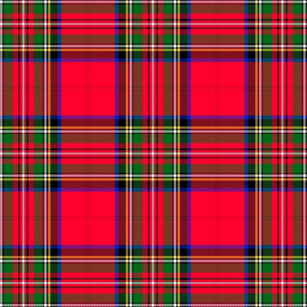 Red & Green Christmas Tartan Champagne Bottle Wrap