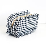 Gingham Frilly Makeup Bags, Makeup Bags, Summer Bag
