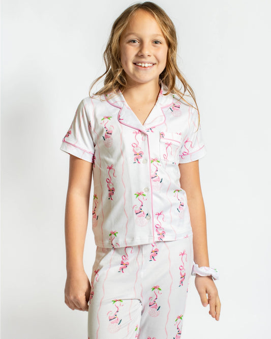 Girl's Wrapped in in Ribbons Pajama Set