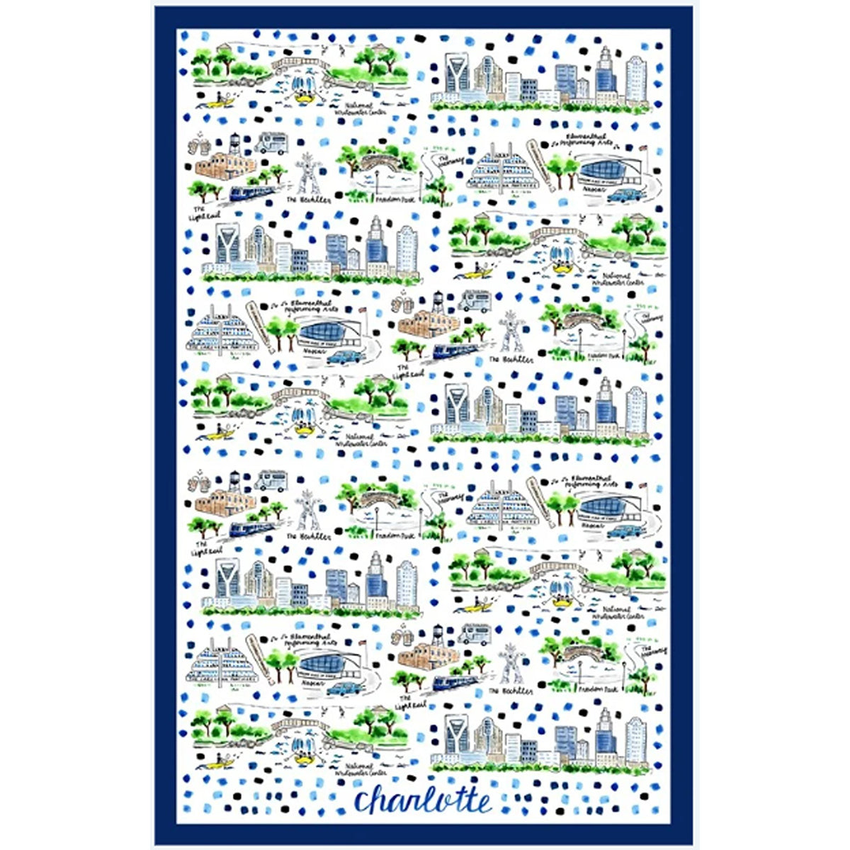 Charlotte Double Sided Tea Towel