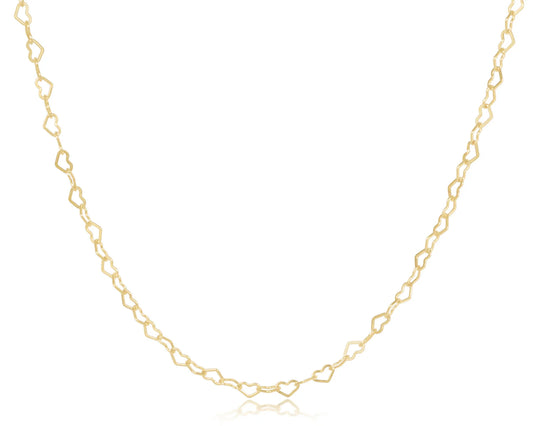 15" Choker Love Chain - Gold