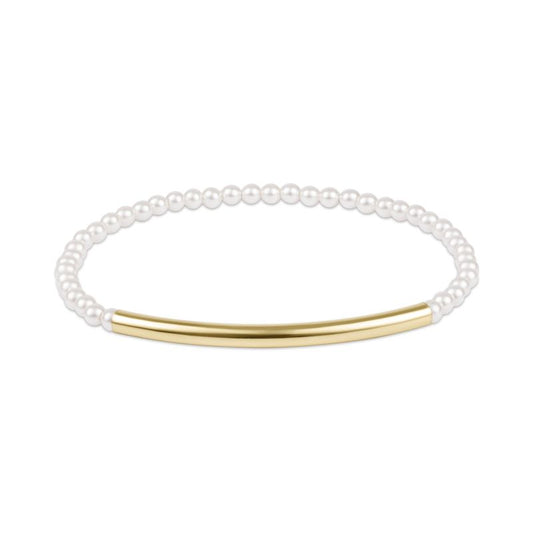 Bliss Bar Smooth Pearl 3mm Bracelet