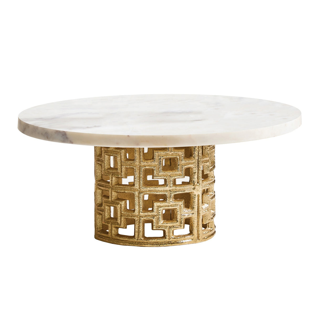 Marble And Brass Pedestal 6"