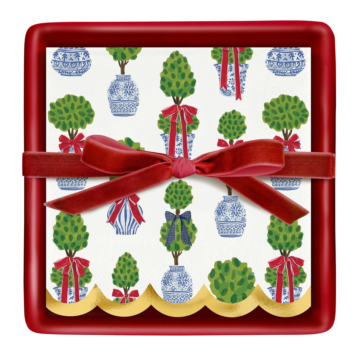 CocktailNapkinTray-Topiaries