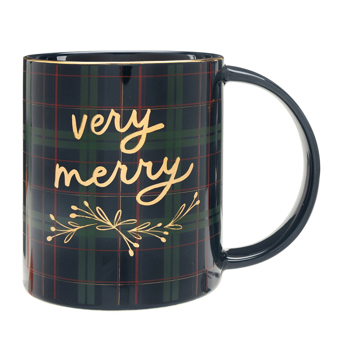 Wide Handle Mug-Very Merry